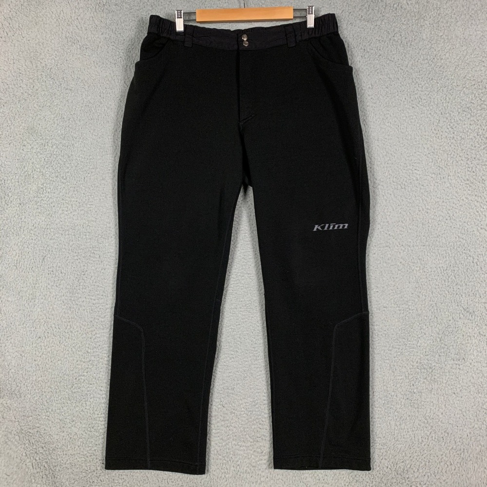 Klim Inferno Pant Mens XL Black Snowmobile Fleece Lined Thermal Mid Layer Bottom